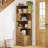 66.9" H Corner Bookcase With 5-Tier Shelf And 2 Drawers, L-Shaped Corner Storage Shelf Bookshelf-1489907068