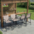 Ensemble de 4 tabourets de bar 28,74 pouces pour l'extérieur