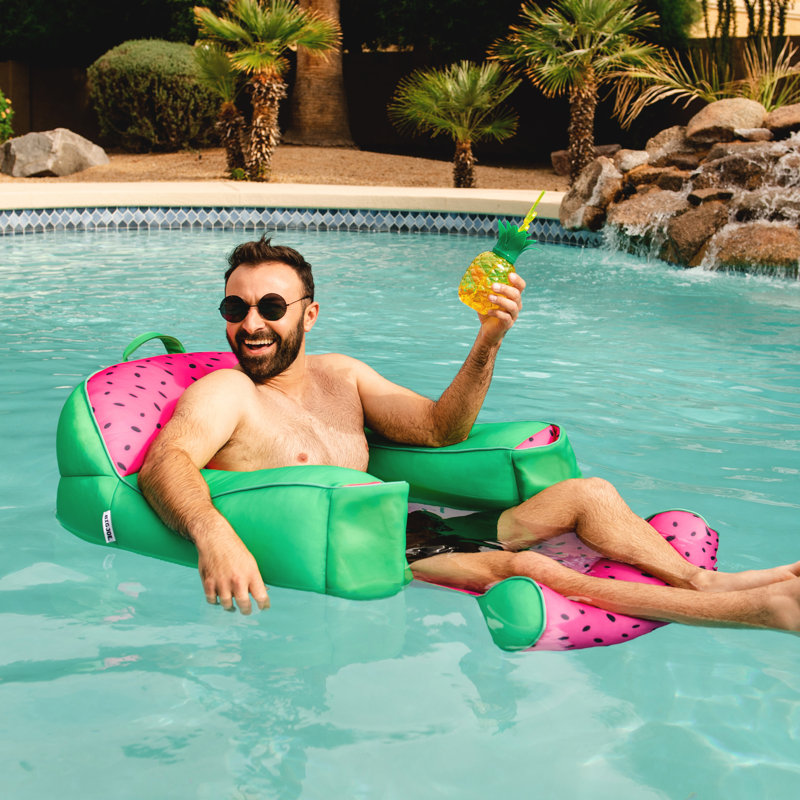 Flotteur de piscine Big Joe Lazy Lounger, Melon estival