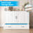 Murphy Bed Queen With Charging Station & Drawer, White-2106037913