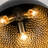 3-Light Hammered Metal Dome Semi Flush Mount