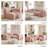 Blush Pink Modular Sectional – 4-Pc L-Shape, 101" Sofa Set