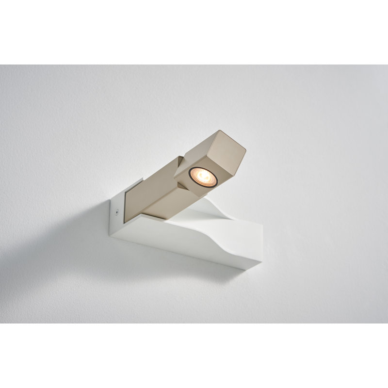 WÚ 1 - Light Armed Sconce, Oatmeal/Matte White