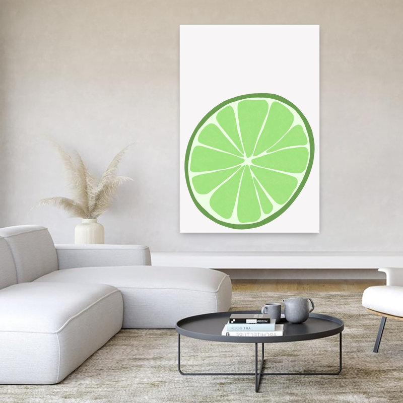 «Big Lime Vibrant Fruit», art mural, H 60 po x l 40 po