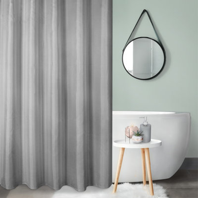 Shower Curtain with Hooks Included