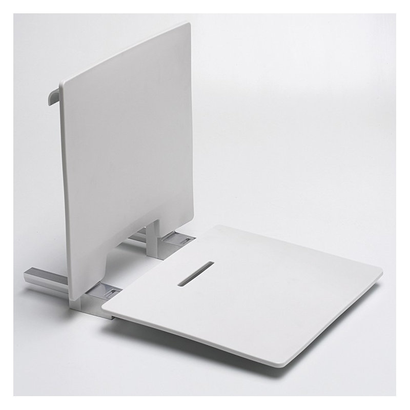 Varvara 37.2cm Metal Shower Bench, White
