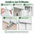 48"x 80" White 1-Lite Frosted Glass Sliding Door with Hardware Kit And King Size Handles and No Assembly Required For Closet,Pantry,Living room-138223726-138223723