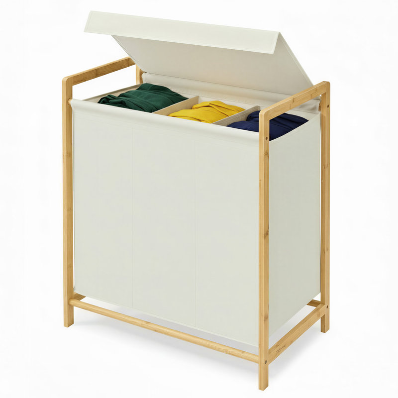 Bamboo Laundry Basket with Handles