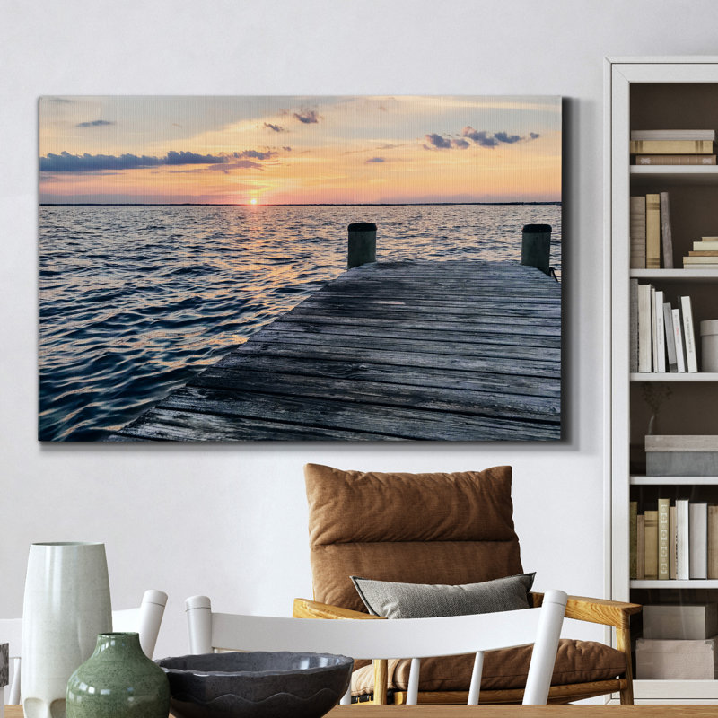 Dover Beach - reproduction de photo sur toile tendue, H 12 po x l 8 po x P 1 po