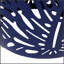 Table de bout en métal durable avec motif de feuilles de palmier tropical pour une utilisation intérieure et extérieure, aucun assemblage requis