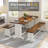 Chakelia Dining Table Set with Benches-1188195831