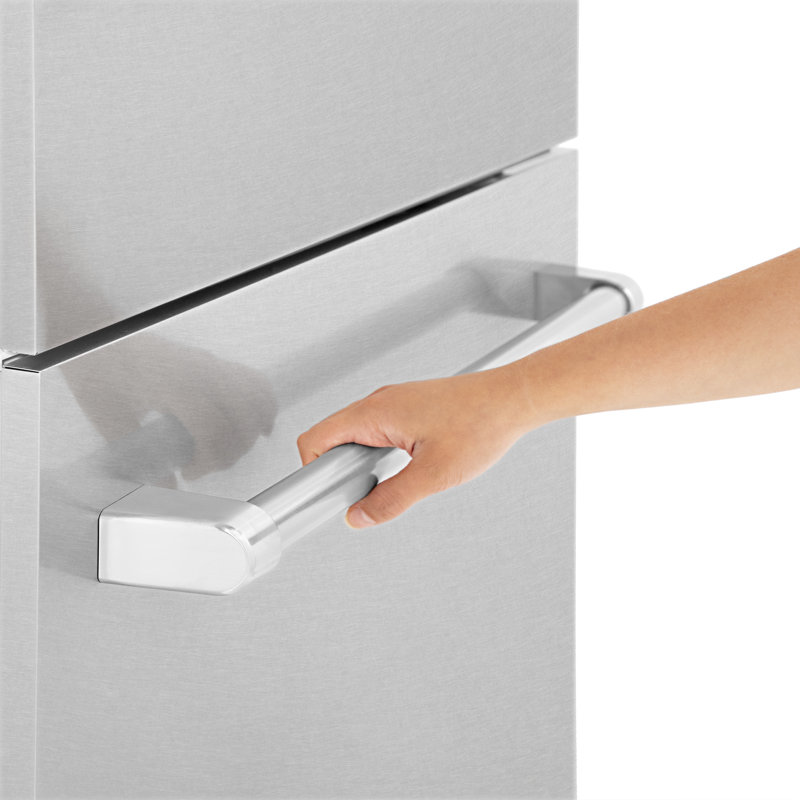 ZLINE 30 Autograph Edition 16.1 cu. ft. Built-in 2-Door Bottom Freezer Refrigerator with Accent, Stainless Steel