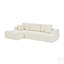 Canapé modulaire en L en chenille avec méridienne, canapé rembourré moderne, porte-gobelets et poches latérales, aucun assemblage requis-131047496-131047497