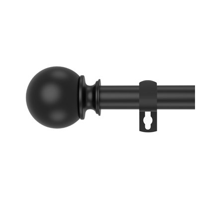 Curtain Poles For Eyelet Curtains,70-190Cm Curtain Rod With Round Finial