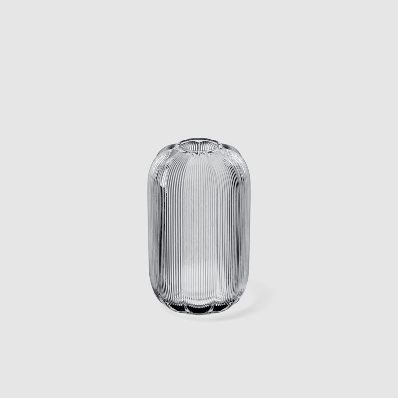 Vase Villeroy & Boch, vase en verre soufflé à la bouche et fait à la main de 11 po, 11.02" H x 6.3" W x 6.3" D, Clair