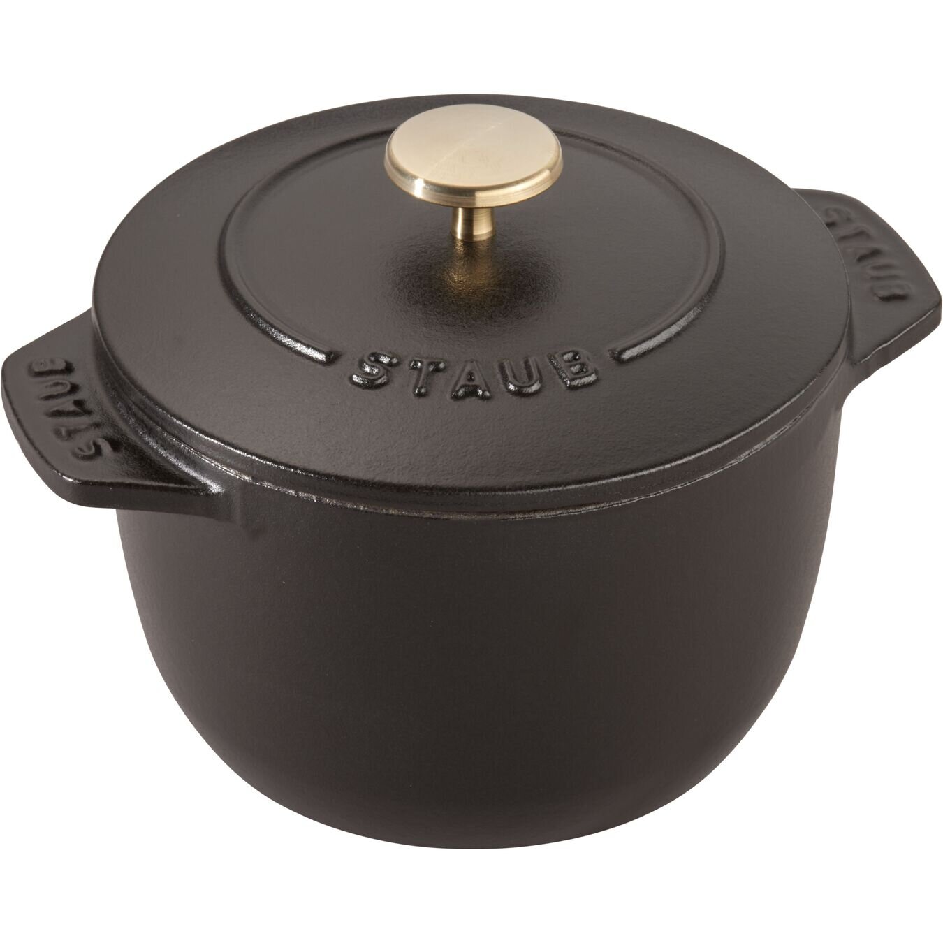 Staub Cast Iron 13-inch Double Handle Specialty Pan Black