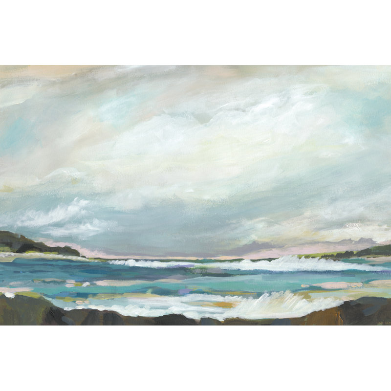 Seaside View III by Karen Fields - Painting, Paper Print, 30cm H x 46cm W