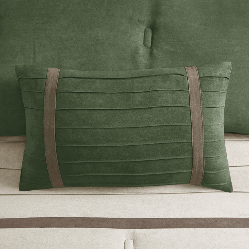 Luxurious Faux Suede Bedding Set, Polyester Comfort, Transitional Style Cal King
