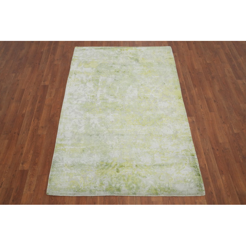 Tapis à motif abstrait vieilli 4 x 6