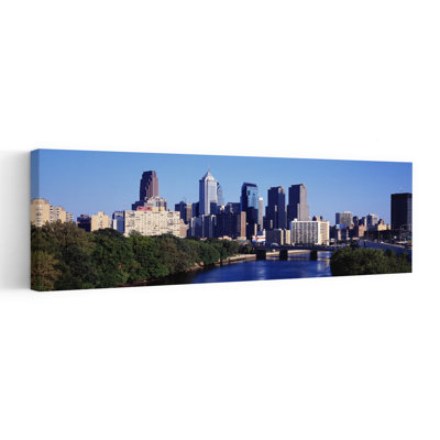 Delaware River, Philadelphia, Pennsylvania, Usa Abstract Contemporary City Tree Wall Art