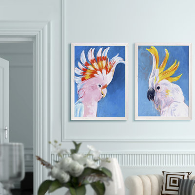 « néon mohawk i » par vincent van gogh, ensemble de 2 reproductions d’art encadrées