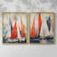 NAUTICAL Series CDVI - reproduction encadrée de qualité supérieure - prête à être accrochée - aucun clou requis - aucun clou requis-134567150-134567151