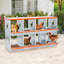 Boîte de nidification en métal - Support mural pour poules / canards, collection et assemblage facile d'œufs, équipement de cage en acier galvanisé ventilé - orange