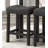 Sora Button Tufted Counter Height Saddle Stool, Set of 2, Gray