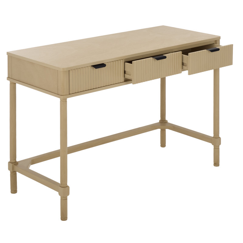 Bureau 3 tiroirs Thurston, Natural