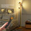 Lampe sur pied à DEL noire 68 po avec télécommande et contrôle tactile Makenzlee-1136961670