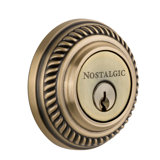 Nostalgic Warehouse Rope Rosette Double Cylinder Deadbolt