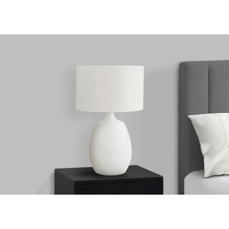 Contemporary Resin Table Lamp with Shade