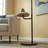 Lometa Traditional Painted Metal with attached Desk Fabric Shade
