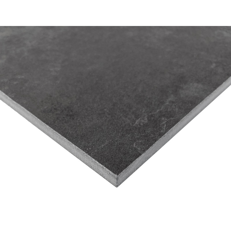 Carrelage mural en béton 12 po x 24 po aspect béton, Gris foncé