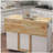 Spice Rack, Towel Holder, and Extendable Solid Wood Table - White Kitchen Island