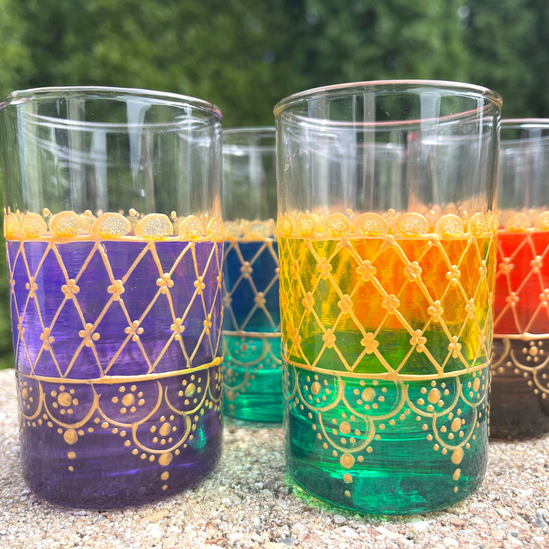 6 pièces 5 oz. Ensemble de verrerie