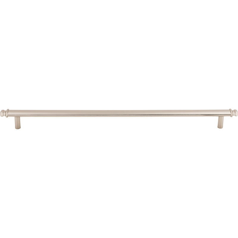 Julian Bar pull, Polished Nickel, 12" Center to Center