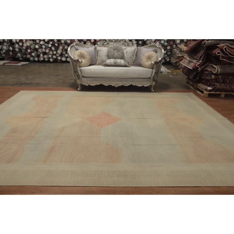 Tapis terreux doux à motifs géométriques aux tons terreux 10 x 13