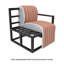 Chaise longue rembourrée en aluminium avec tissu Sunbrella-1255178135