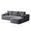 Canapés modulaires spacieux de 104 po, canapé de salon moderne en tissu moelleux