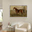 Portrait équestre d'un cheval châtaignier, illustrations équines classiques, campagne française rustique-101752224-101752221