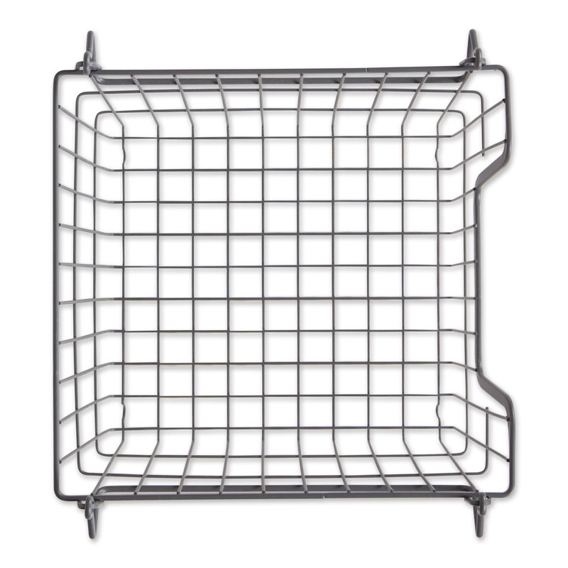 Rebrilliant Decorative Basket, 11" H x 11" W x 11" D, Cool Gray