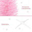 6' Artificial Pencil Christmas Tree, Slim Xmas Tree with 390 Realistic Branch Tips-305725018