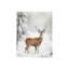 Art mural sur toile 16 po x 20 po Christmas Reindeer Snowy Forest