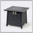 Stylish 28-Inch Iron Square Propane Fire Pit Table