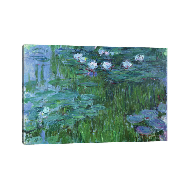 Nénuphars, 1917 - giclée sur toile tendue avec châssis, H 12 po x l 18 po