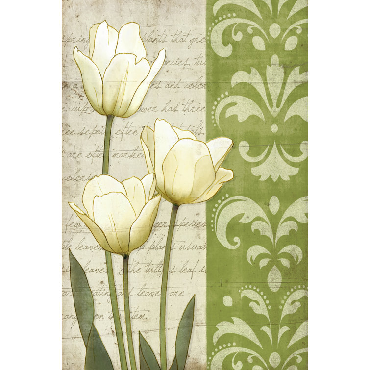 White Tulips by Matt Patterson - Wrapped Canvas Painting