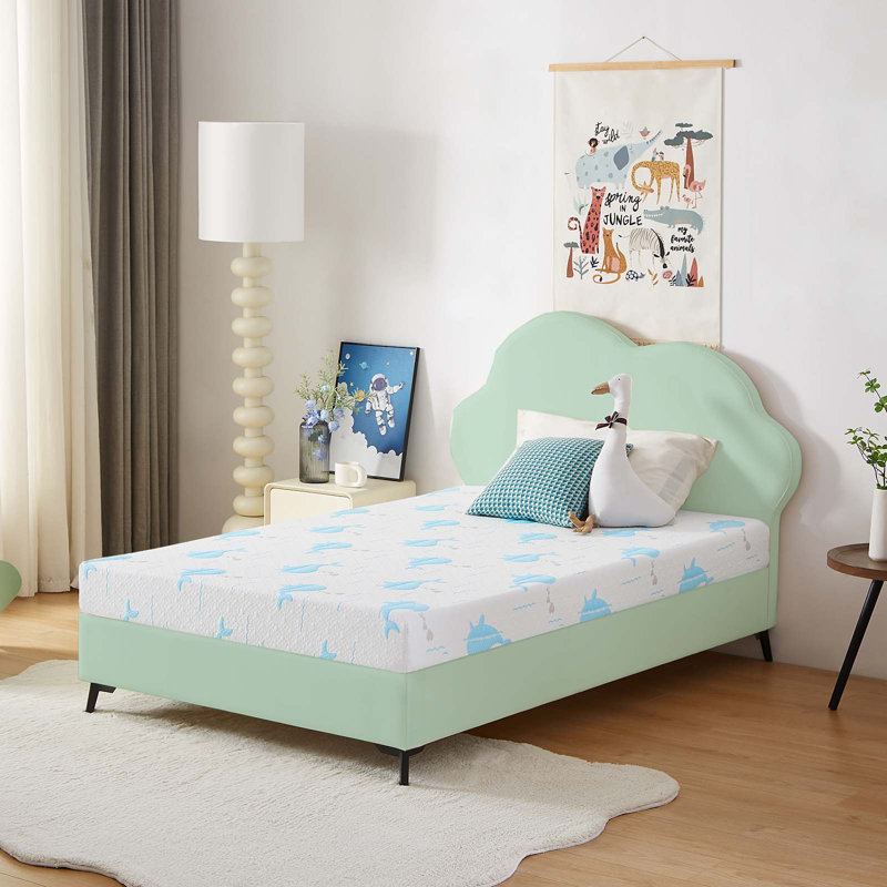 Matelas en mousse viscoélastique gélifiée mi-ferme Highland Dunes, Très grand simple, 5"