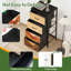 Commode à 4 tiroirs pour chambre à coucher Esthétique contemporaine abstraite paysage coucher de soleil tons de terre Petite commode à vêtements haute pour organisateurs de placard avec commode
