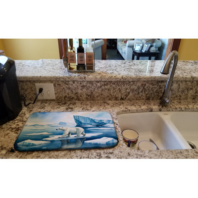 Tapis de séchage pour ours polaire sur la glace